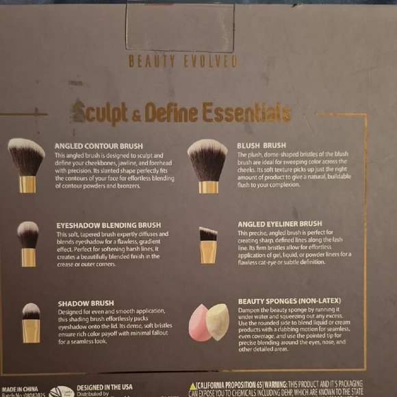 Beauty Evolved Makeup Brush and Sponge Set - Picture 4 of 4